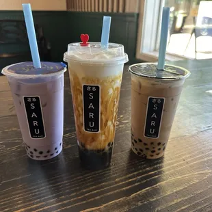 Taro Milk Tea Okinawa Brown Sugar Boba Milk Tea - Black Tea