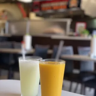 Mango Juice &amp; Homemade Lemonade