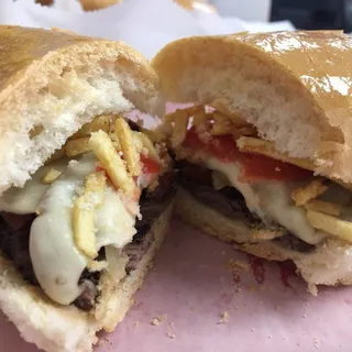 Churrasco and Chorizo Sandwich