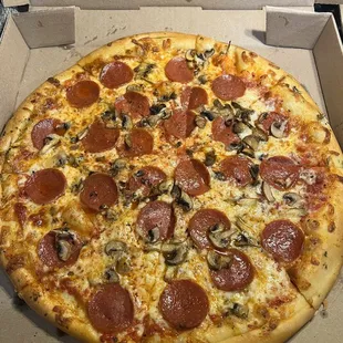 Pepperoni and Mushroom