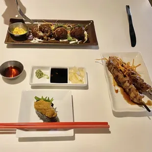 sashimi, sushi, sushi and sashimi, food
