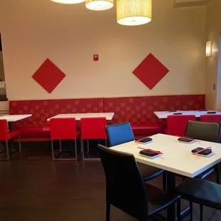 Inside dining area
