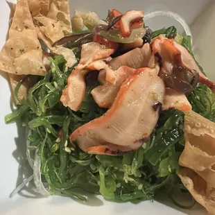 Squid and seaweed salad- so good!