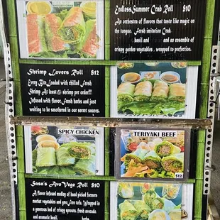 SASA GOURMET SUMMER ROLLS MENU! So refreshing and healthy! yum! yum!