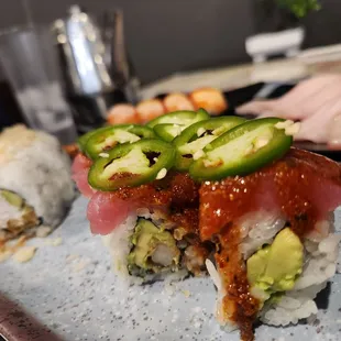 sushi, sashimi, sushi and sashimi, food
