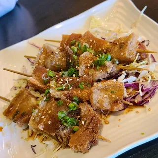 4 Pork Belly Skewers