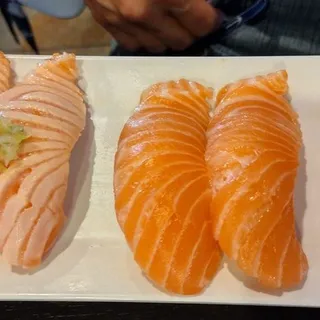 Seared Salsa Salmon Nigiri