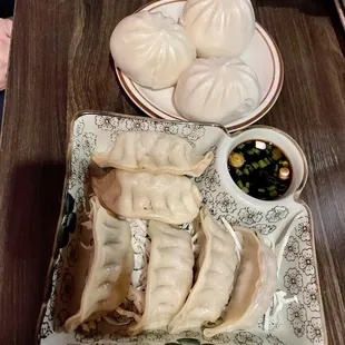 BBQ pork buns and dumplings