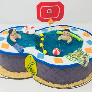 Pool Party Cake!