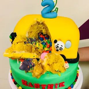 a birthday cake for a 2 year old