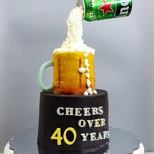 Beer can in the air!