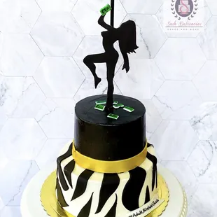 Pole Dancing Adult Cake