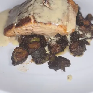 Salmon and Brussel Sprouts
