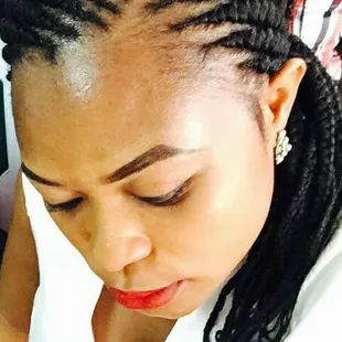 Feed in cornrows for $40