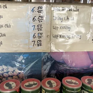 a variety of items for sale