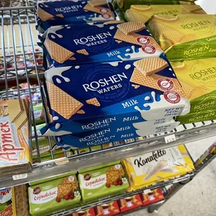 a grocery cart full of food