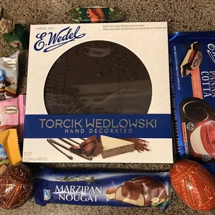 Chocolate and eggs.