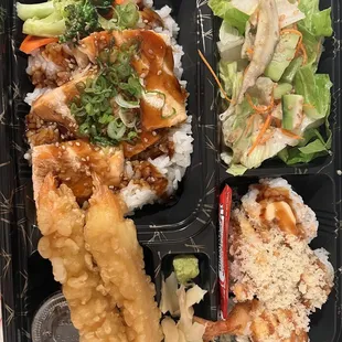 a meal in a plastic container