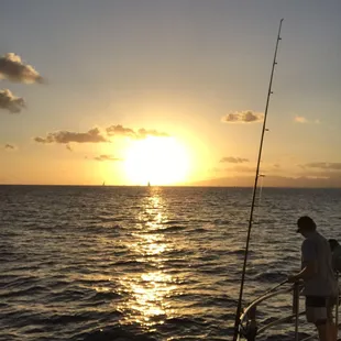 Watching the sunset. Beautiful!