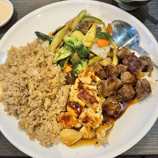 Chicken and Steak Hibachi.