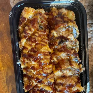 a meal in a plastic container