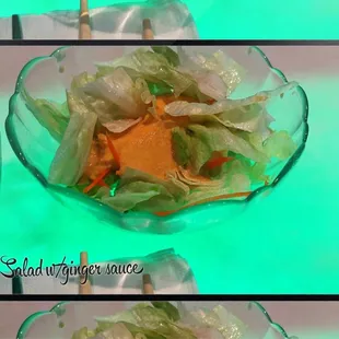 Salad with Ginger dressing