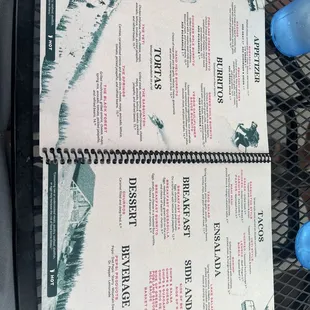 Food menu July 2024