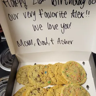 Birthday cookies!