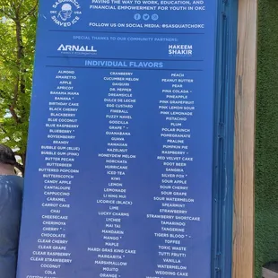 The list goes on and on ...