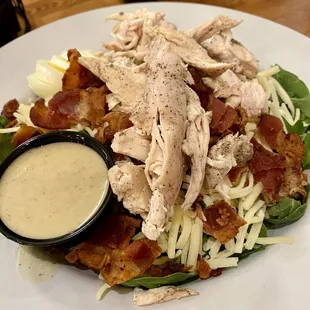 Arugula spinach salad with chicken