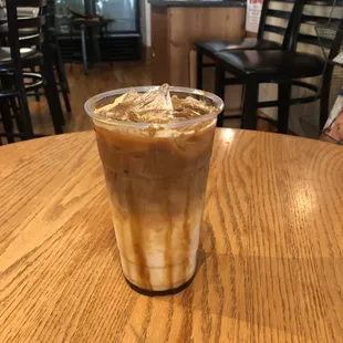 Iced Carmel macchiato