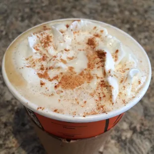 Pumpkin latte...delish!