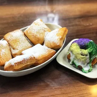 Beignets and King's cake