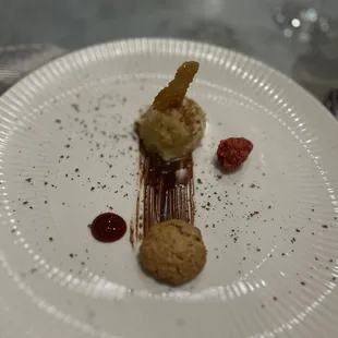 a plate of food on a table