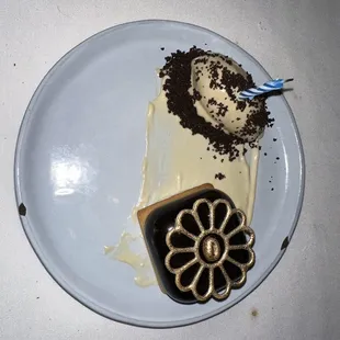 Tiramisu -  dark chocolate mousse, coffee cremeux, ladyfingers, marsala cream, coffee gelato