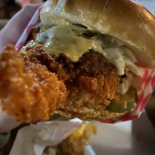 Chicken sandwich mild.