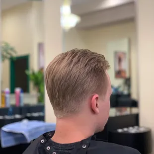 Professional men haircut done by professional stylist dawn