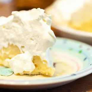 a piece of cake on a plate