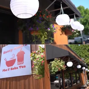 Cute outdoor eating area