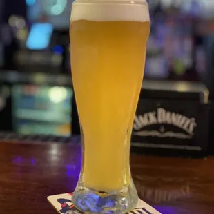 a glass of beer