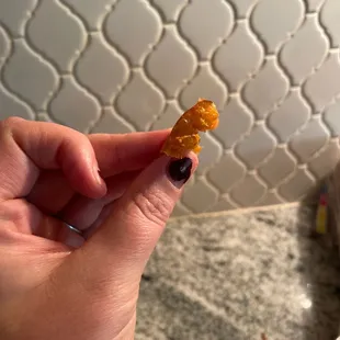Over fried waffle fries. Where&apos;s the potato?