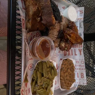 Pick 3 Plate Green Beans Baked Beans