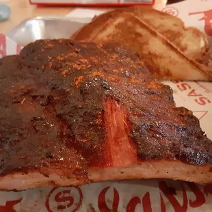 Close up of the ribs.