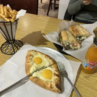 steak and cheese and khachapoori