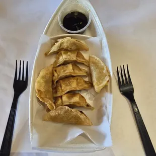 Fried pork dumplings