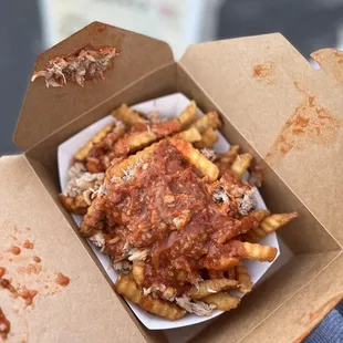 Singapore chili crab fries