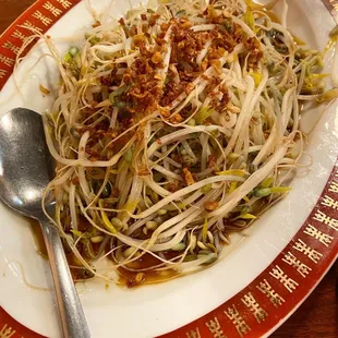 a plate of food on a table