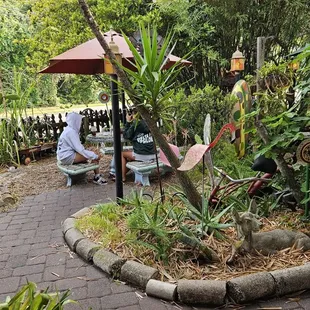 Outside seating
