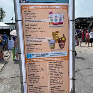 Festival food &amp; beverages