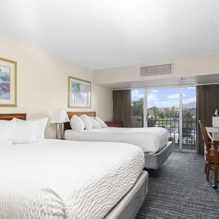 Our two-queen bed mountain view room